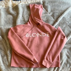 Brunette the label blonde cropped hoodie